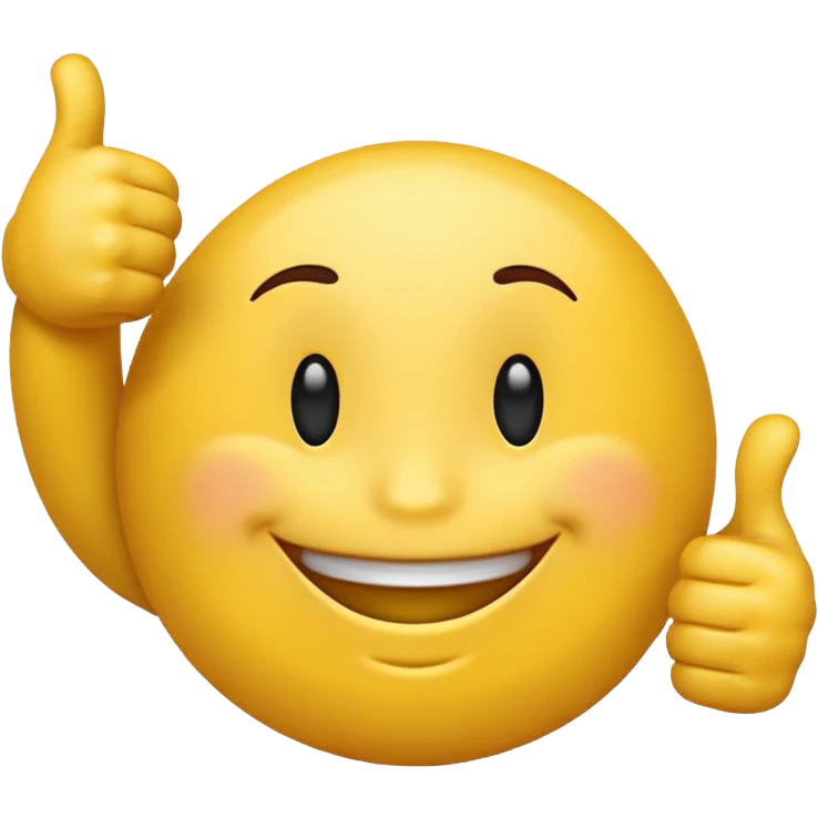 round emoji with a thumbs up and the words 'we back' emoji