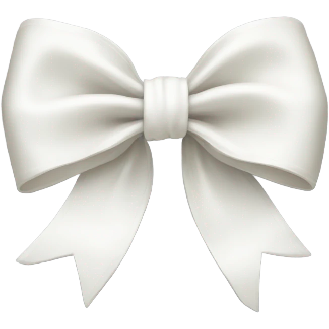 white bow emoji