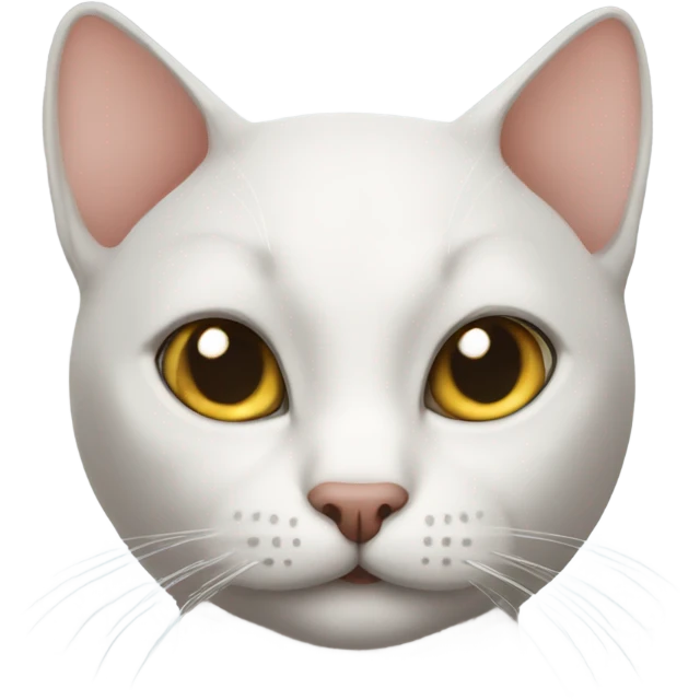 Bald cat emoji