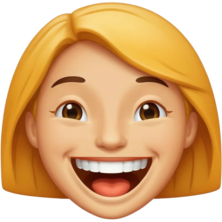 Happy saying haha emoji