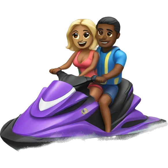couple on jet ski emoji