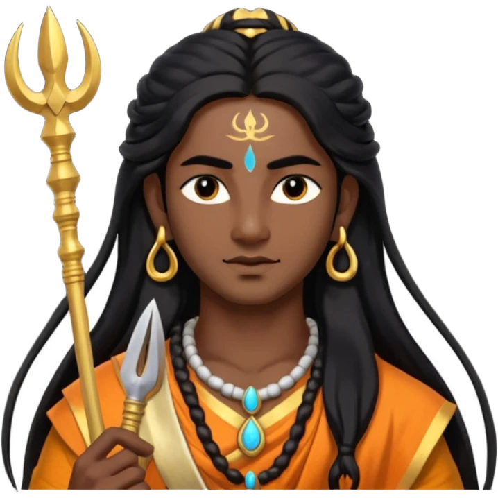 Shiva with trishul emoji