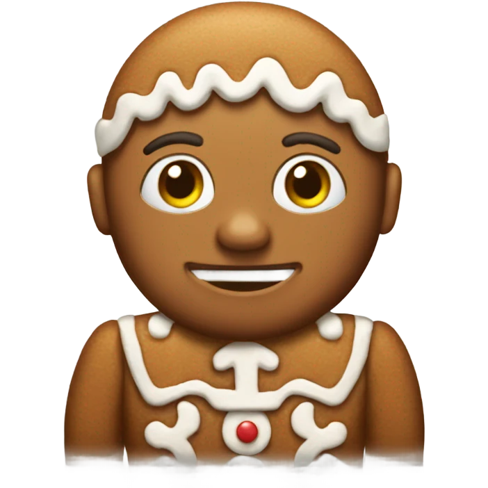 New Year's gingerbread emoji