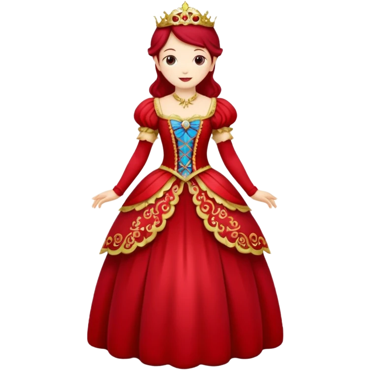 Fairy Tale Costume including red and other colors emoji