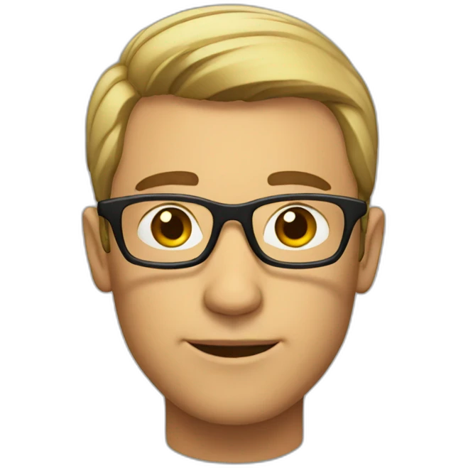 Man with glasses emoji