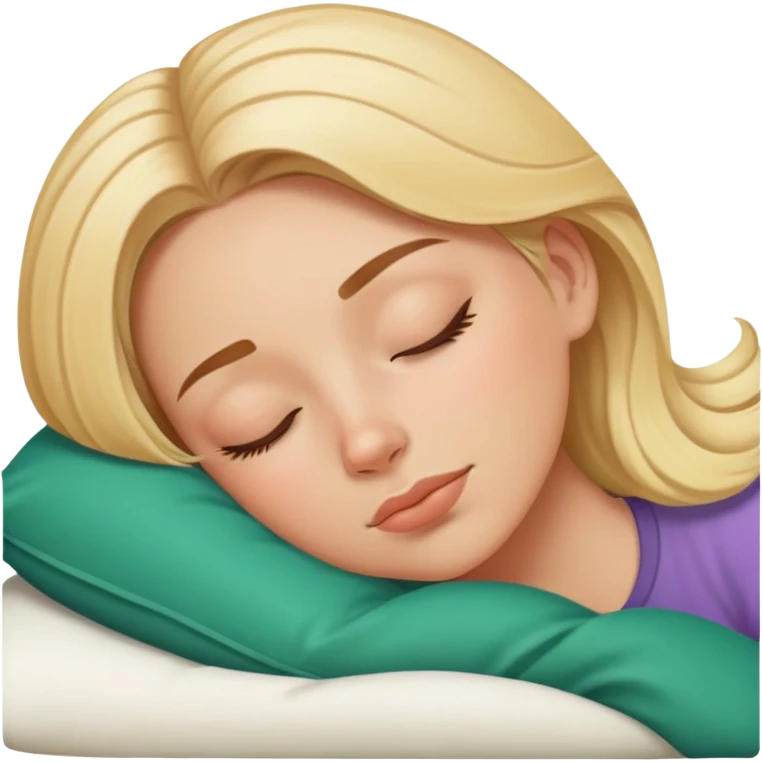 Blonde white girl napping with Mexican  emoji