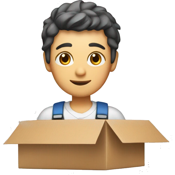  courier wich delivered sushi in the small box  emoji