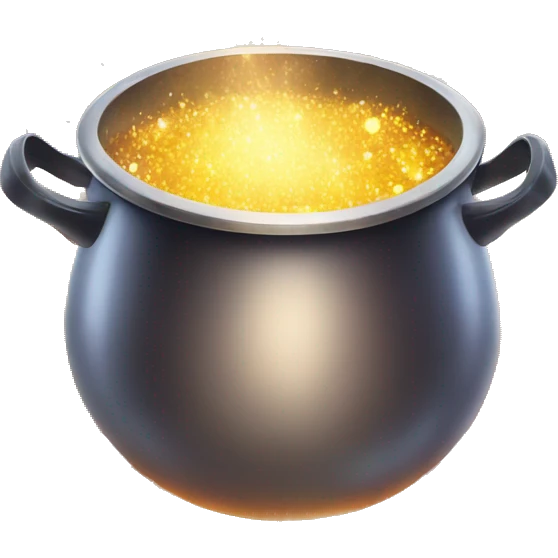 magical sparkling cooking pot emoji