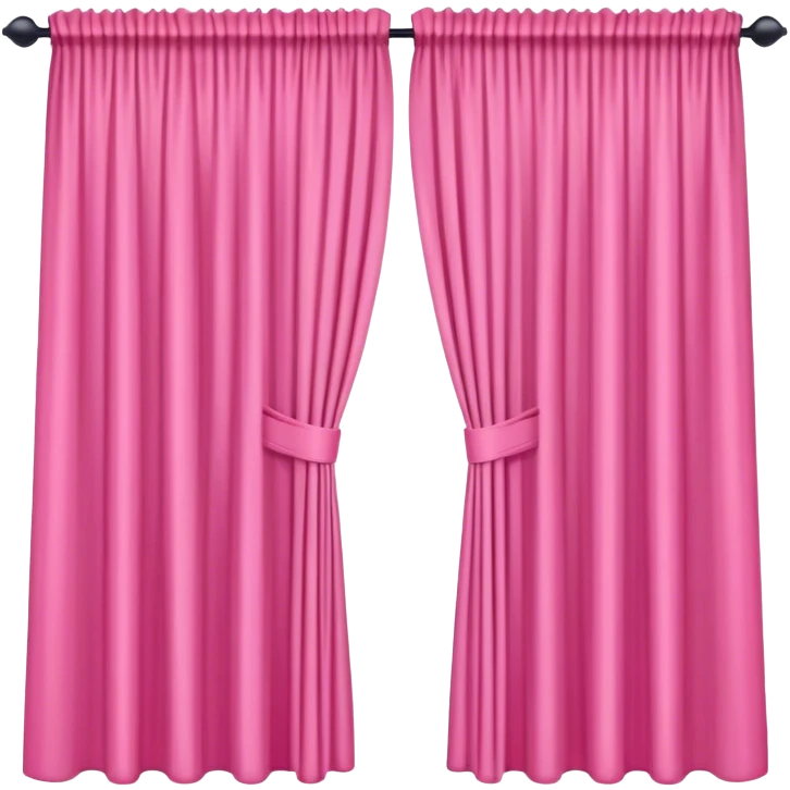 Pink curtains emoji