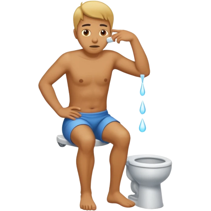 peeing man emoji