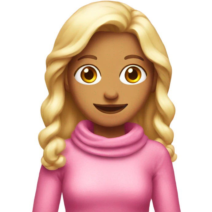 Pink christmas emoji