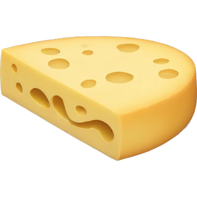 sleeping emoji as cheese emoji