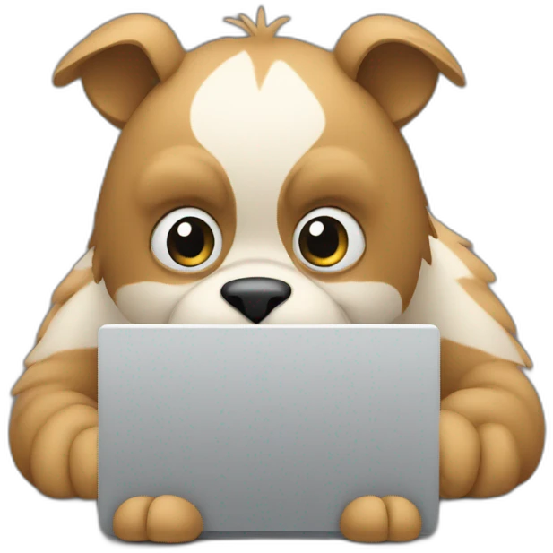 animal typing on computer emoji