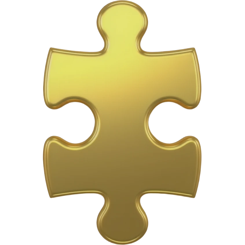 3d-golden-puzzle-piece-emoji polished-metal-texture,-floating-on-a-deep-midnight-brown-background--soft-dramatic-studio-lighting,-cinematic-rim-light emoji
