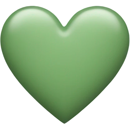 “sage green” heart emoji