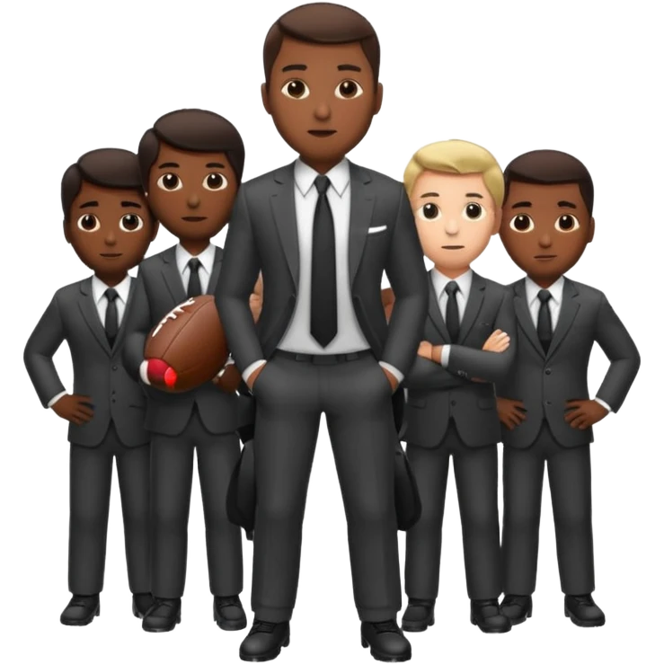 football manager and players emoji