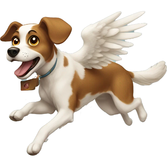 Flying dog  emoji