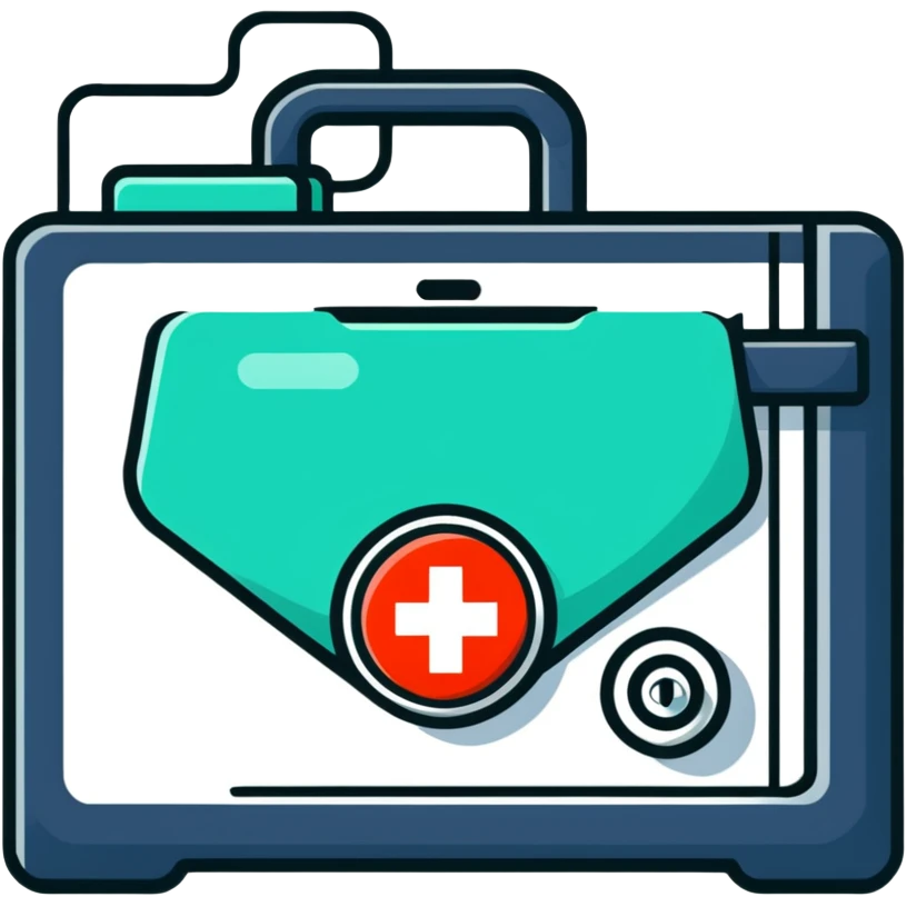 Hospital network security icon emoji