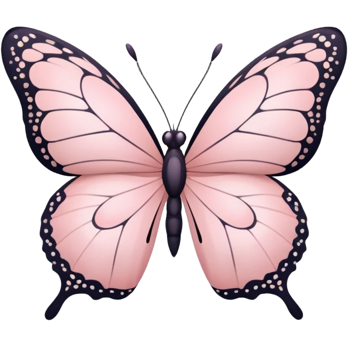 Light pink butterfly emoji