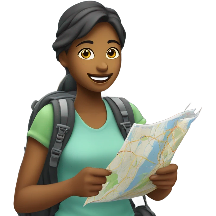 Girl travelling  emoji