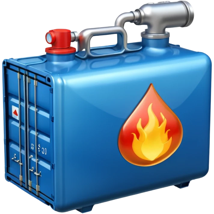 Liquid gas image in professional look emoji