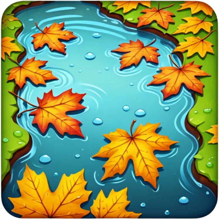 autumn puddle emoji
