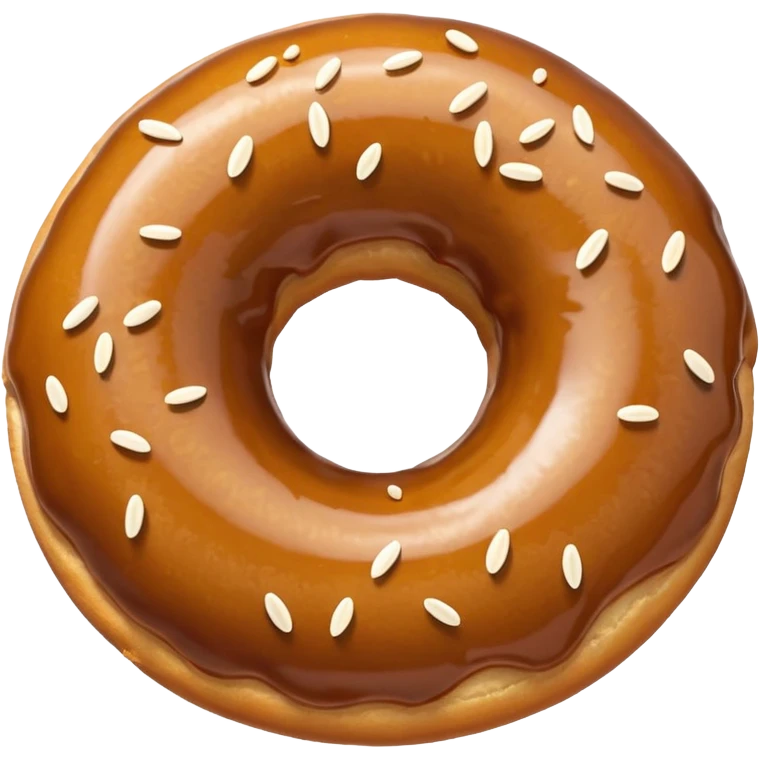 plain donut with sesame seeds emoji