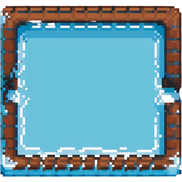 swimming pool with inflatable float emoji