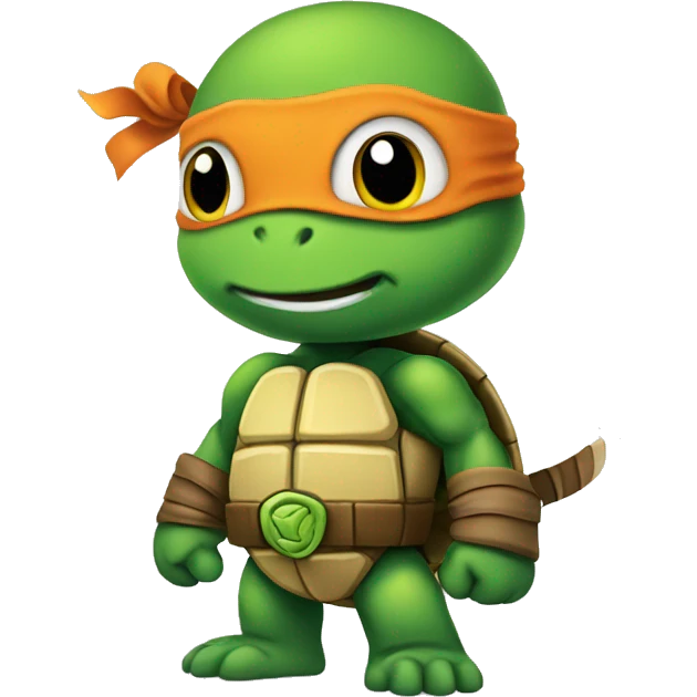 cute teenaje mutant Ninja turtle emoji