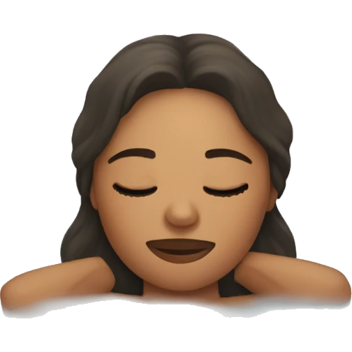 Women sleepin in The bath emoji