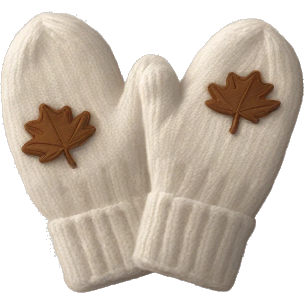 Cozy fall mittens  emoji