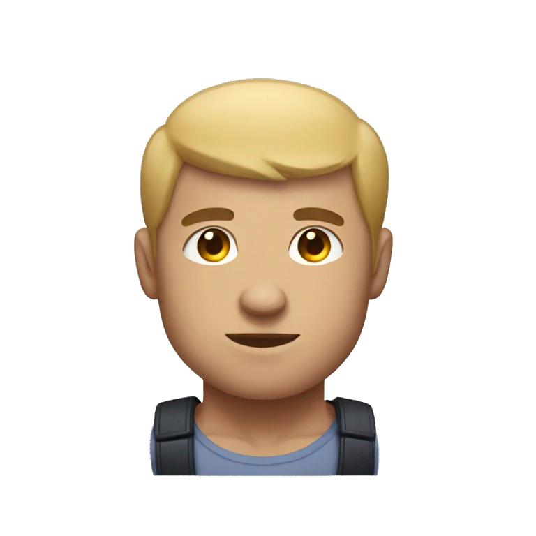 huge buff guy with small head emoji