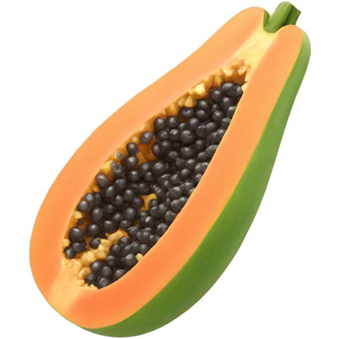 Realistic Papaya  emoji