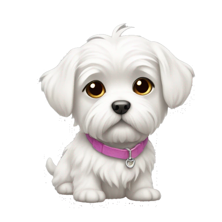 Maltese puppy emoji
