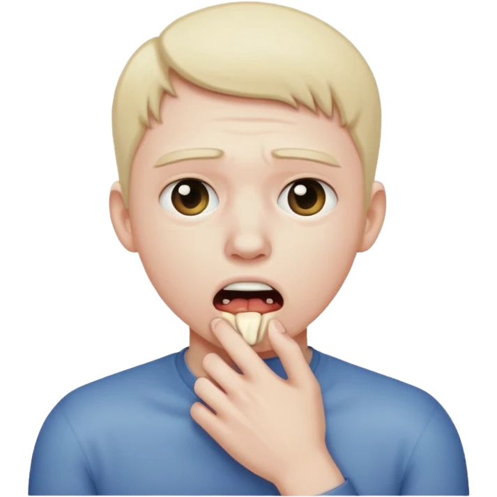 person chocking themselves  emoji