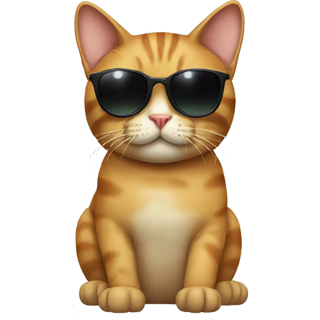 Cat with sunglasses emoji
