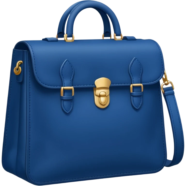deep Prussian blue bag emoji