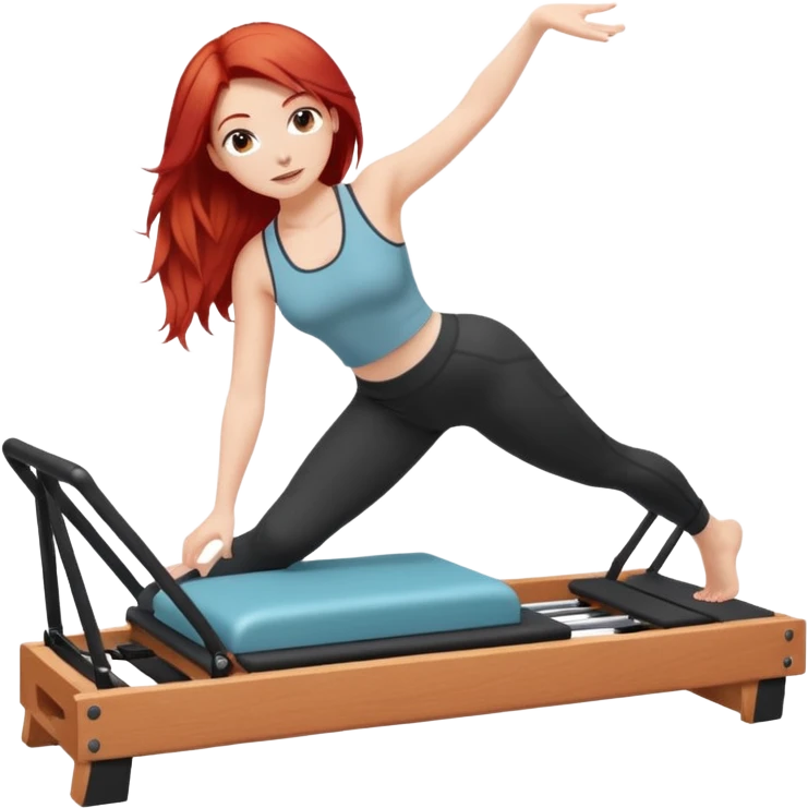 Pilates + red hair + white girl + reformer + single  emoji