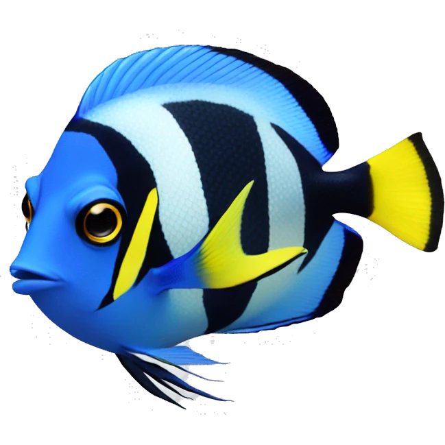 Powder blue tang emoji