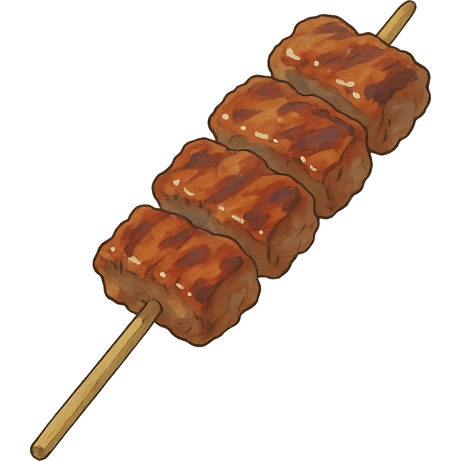 a meat skewer emoji