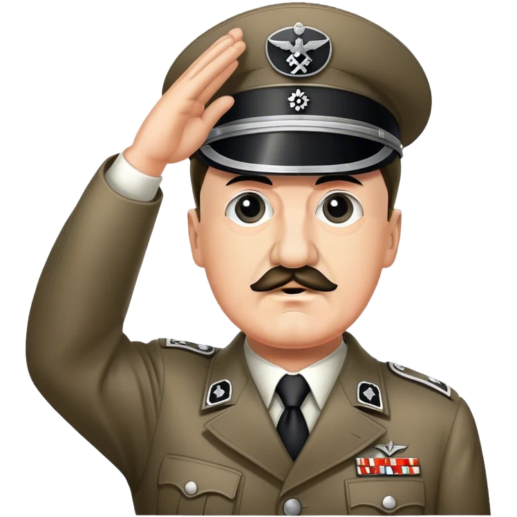 Adolf hitler saluting  emoji