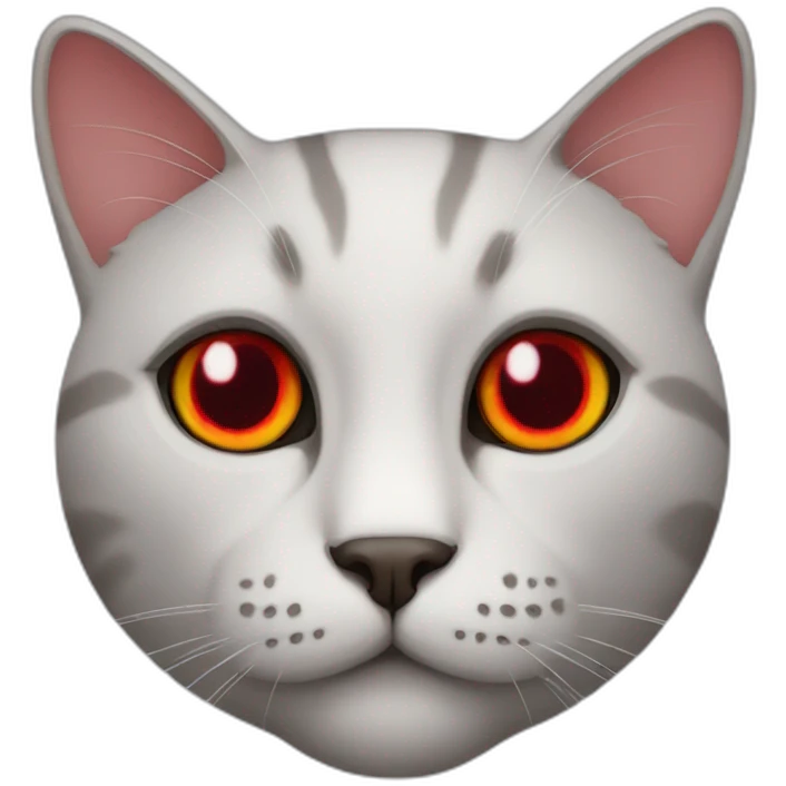 cat with red eyes emoji