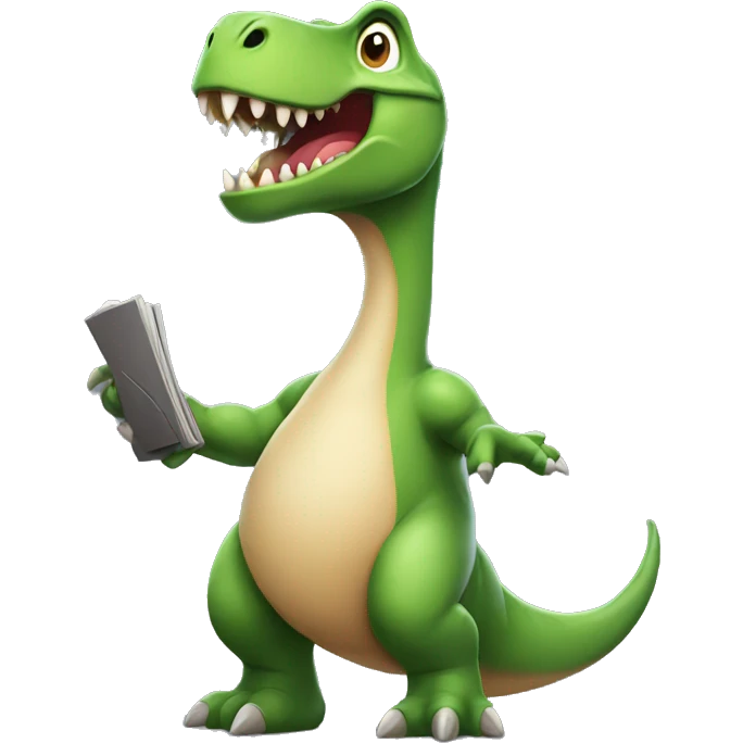 dinosaur playing game emoji