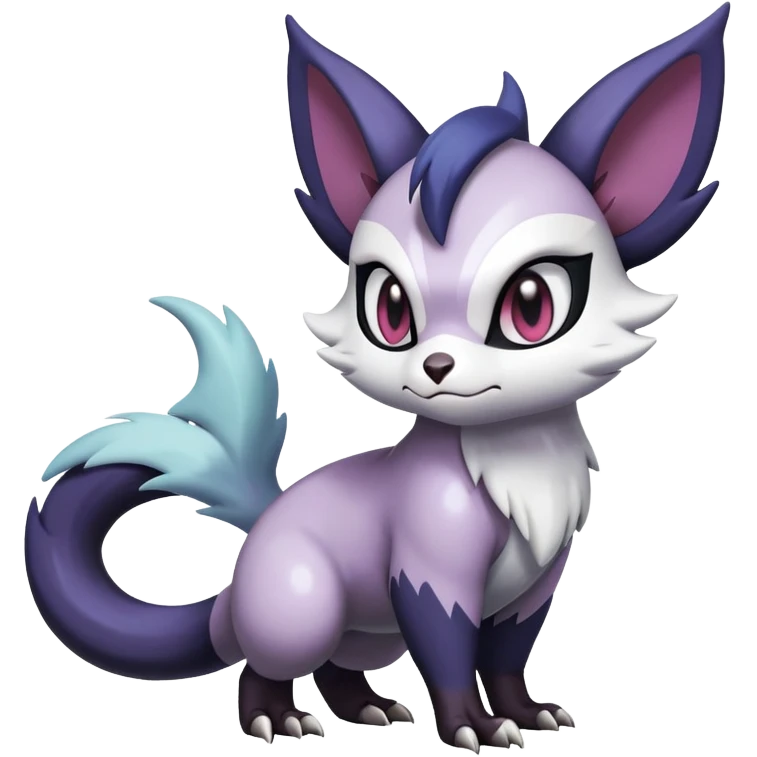 Shiny Dark Furret-Absol-Noibat-Noivern-Hybrid (Full body) emoji