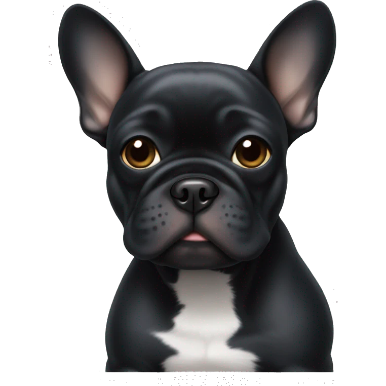 Black frenchie emoji