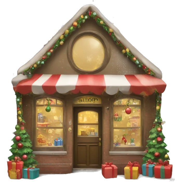 Christmas shop emoji
