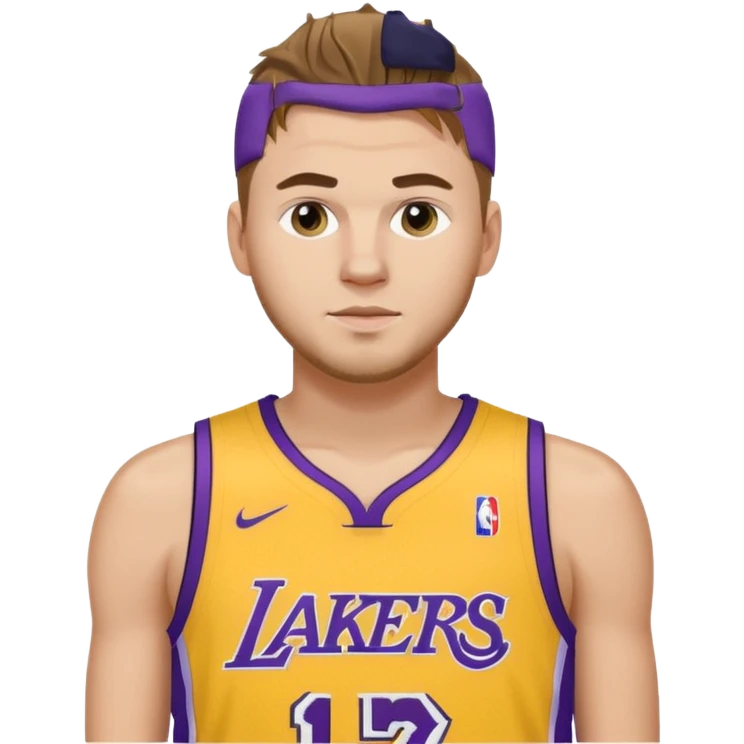 Luka Doncic Lakers jersey emoji