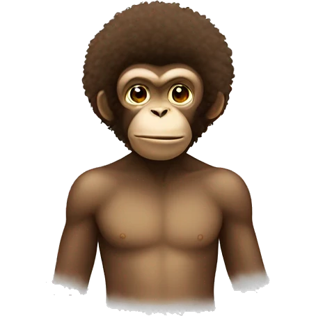 monkey with an afro  emoji