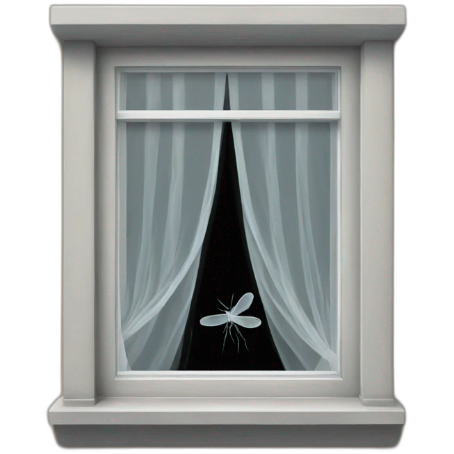 mosquito net on a window emoji