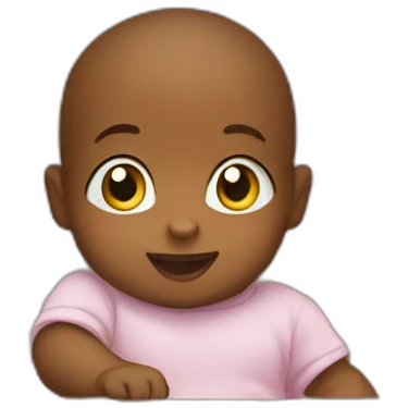 baby peeking over a crib emoji